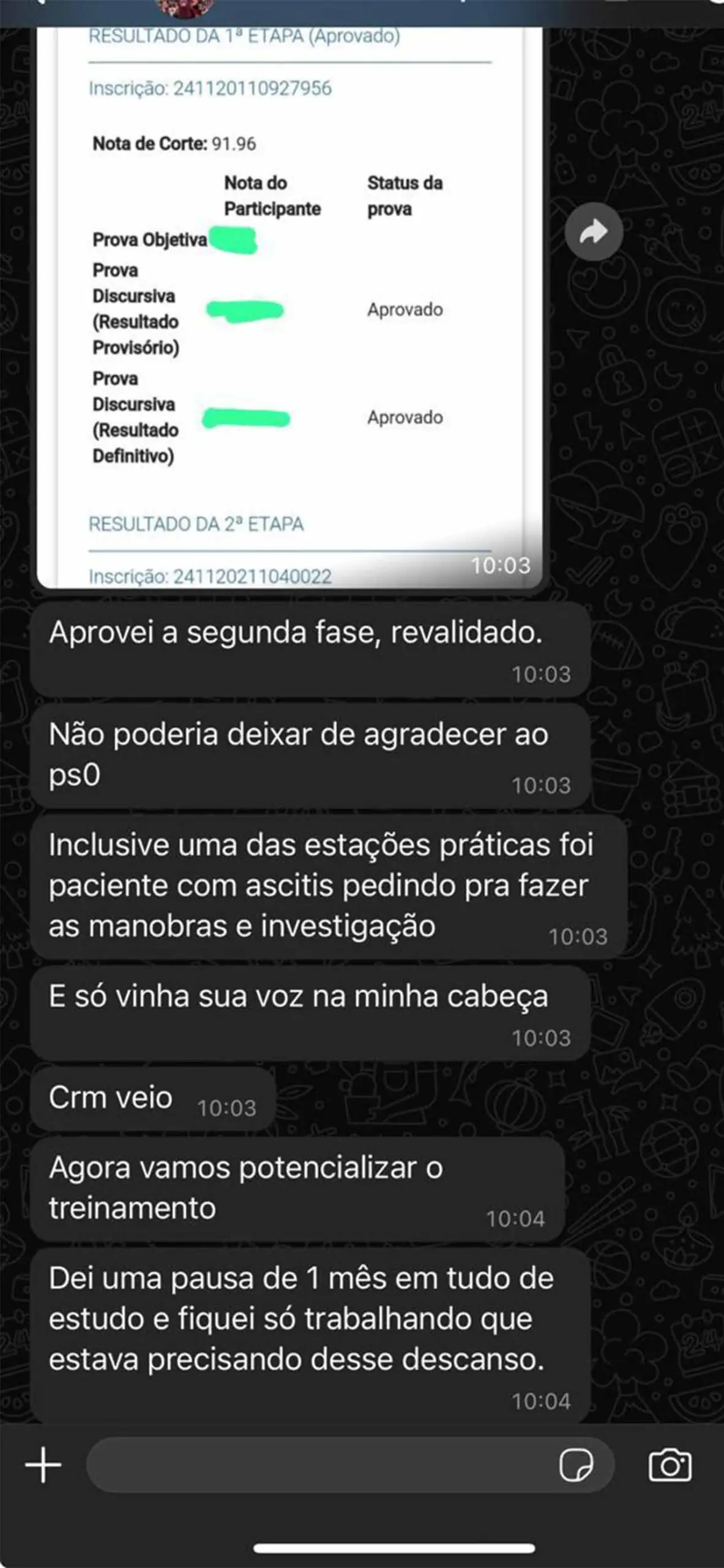 REVALIDA depoimento 2